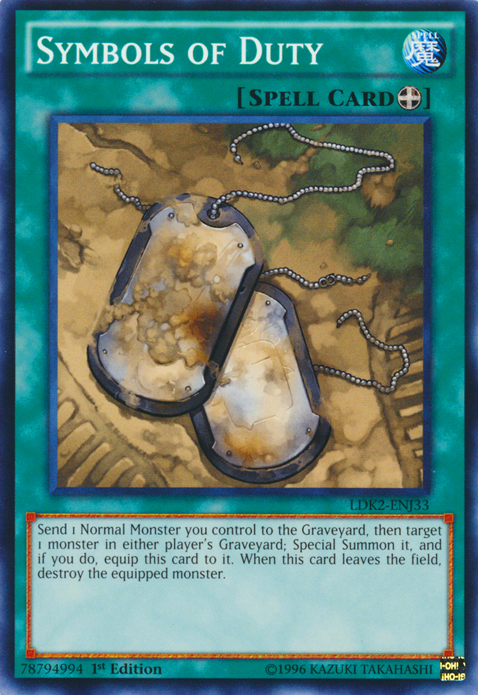 Symbols of Duty [LDK2-ENJ33] Common Yu-Gi-Oh!