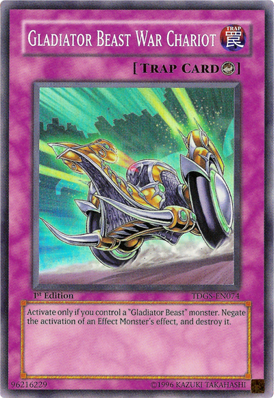 Gladiator Beast War Chariot [TDGS-EN074] Super Rare Yu-Gi-Oh!