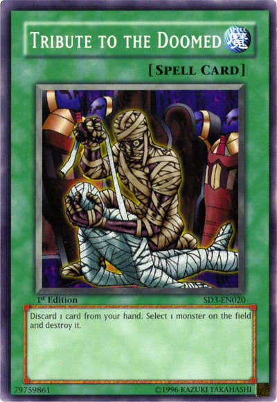 Tribute to the Doomed [SD3-EN020] Common Yu-Gi-Oh!