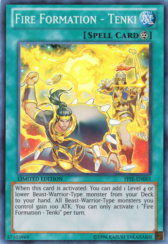 Fire Formation - Tenki [FFSE-EN001] Super Rare Yu-Gi-Oh!