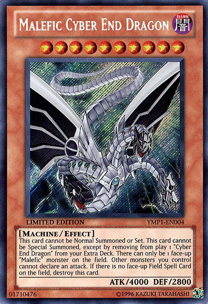 Malefic Cyber End Dragon [YMP1-EN004] Secret Rare Yu-Gi-Oh!