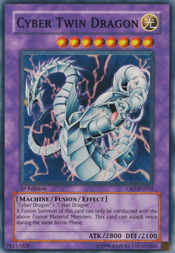 Cyber Twin Dragon [CRV-EN035] Super Rare Yu-Gi-Oh!