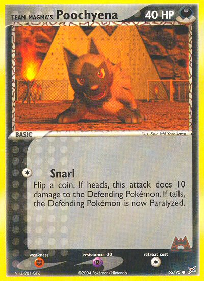 Team Magma's Poochyena (65/95) [EX: Team Magma vs Team Aqua] Pokémon