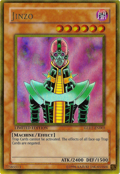 Jinzo [GLD1-EN003] Gold Rare Yu-Gi-Oh!