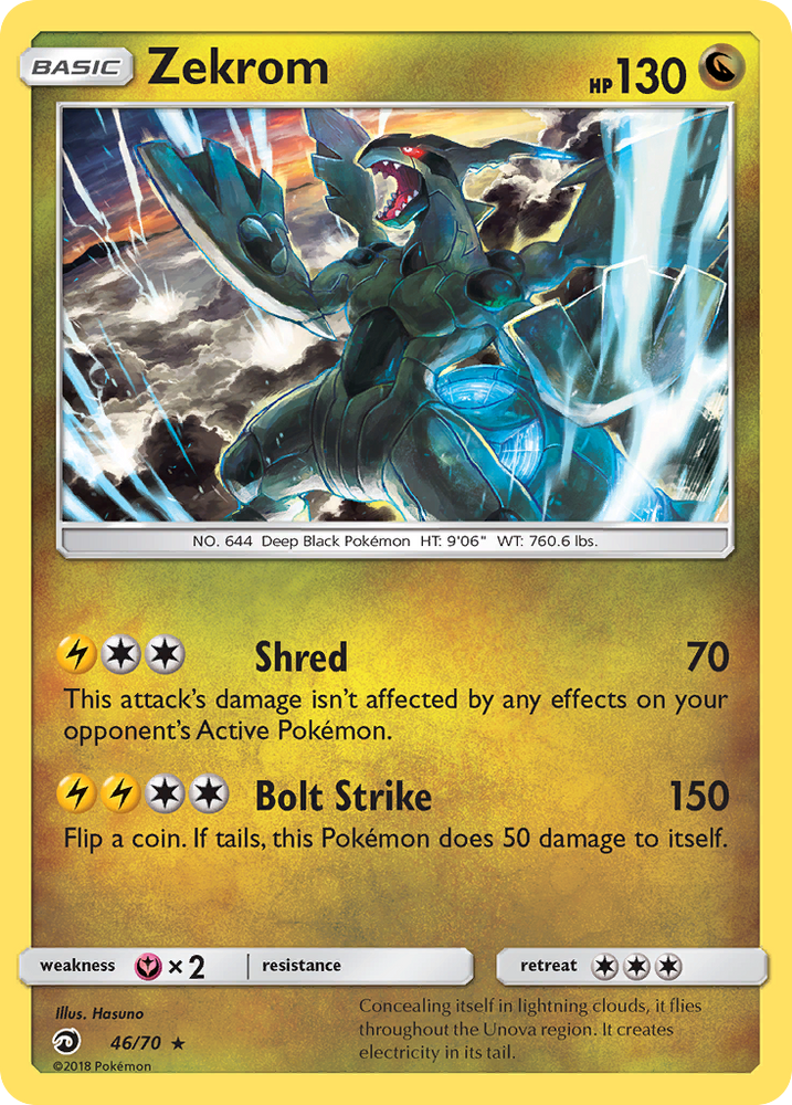 Zekrom (46/70) [Sun & Moon: Dragon Majesty] Pokémon