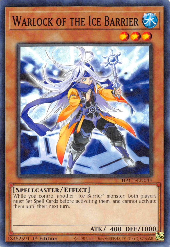 Warlock of the Ice Barrier [HAC1-EN044] Common Yu-Gi-Oh!