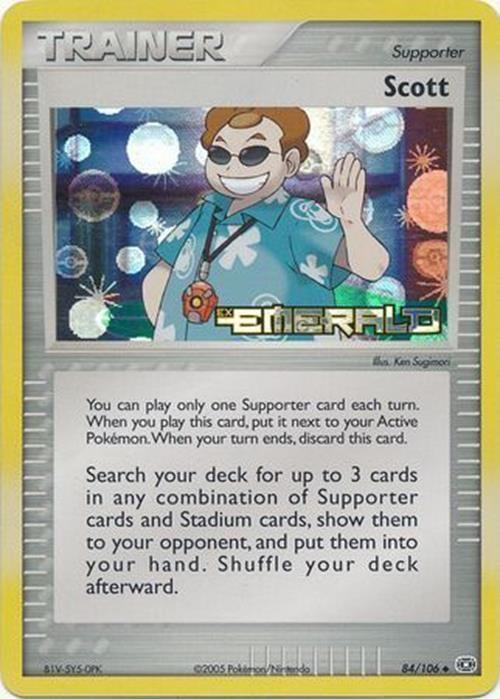Scott (84/106) (Stamped) [EX: Emerald] Pokémon