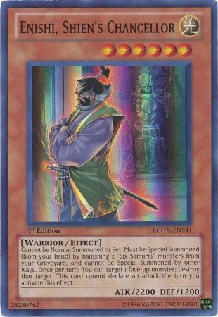 Enishi, Shien's Chancellor [LCGX-EN241] Super Rare Yu-Gi-Oh!