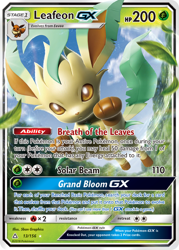 Leafeon GX (13/156) [Sun & Moon: Ultra Prism] Pokémon