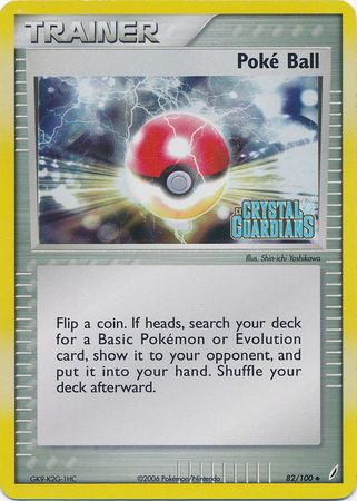 Poke Ball (82/100) (Stamped) [EX: Crystal Guardians] Pokémon