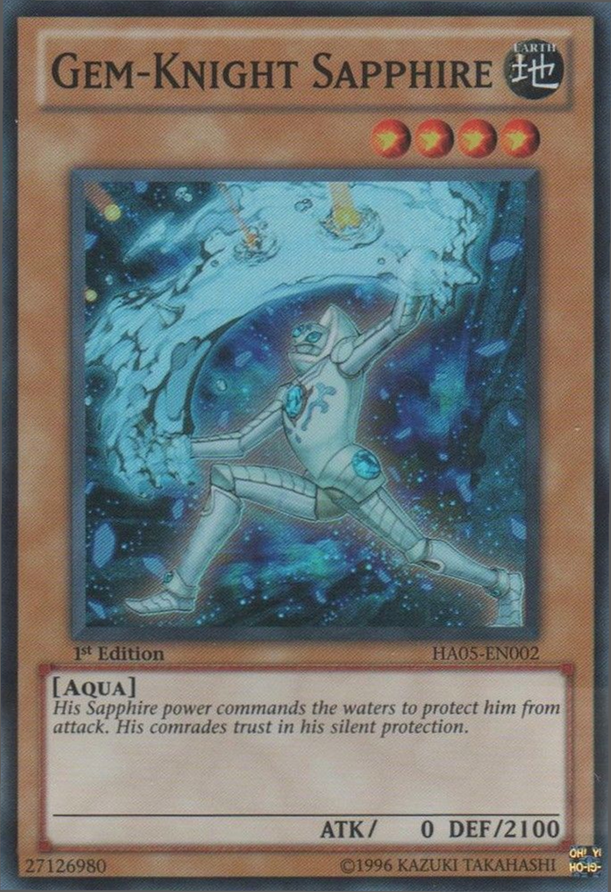 Gem-Knight Sapphire [HA05-EN002] Super Rare Yu-Gi-Oh!