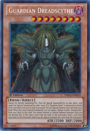 Guardian Dreadscythe [DRLG-EN010] Secret Rare Yu-Gi-Oh!