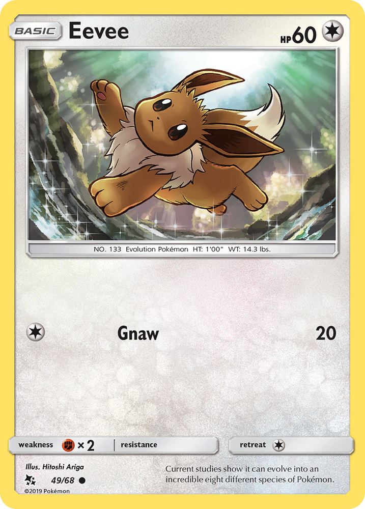 Eevee (49/68) [Sun & Moon: Hidden Fates] Pokémon