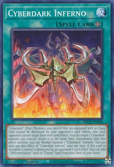 Cyberdark Inferno [SDCS-EN028] Common Yu-Gi-Oh!