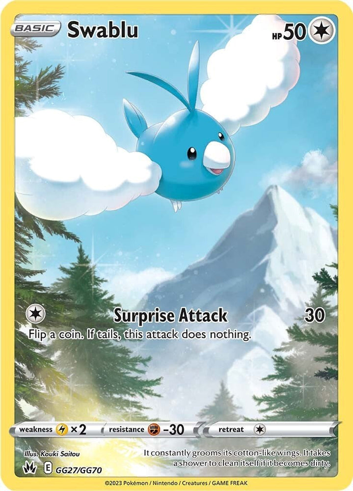 Swablu (GG27/GG70) [Sword & Shield: Crown Zenith] Pokémon