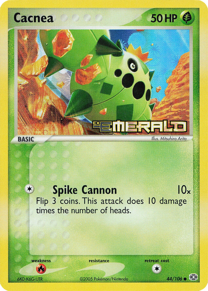 Cacnea (44/106) (Stamped) [EX: Emerald] Pokémon