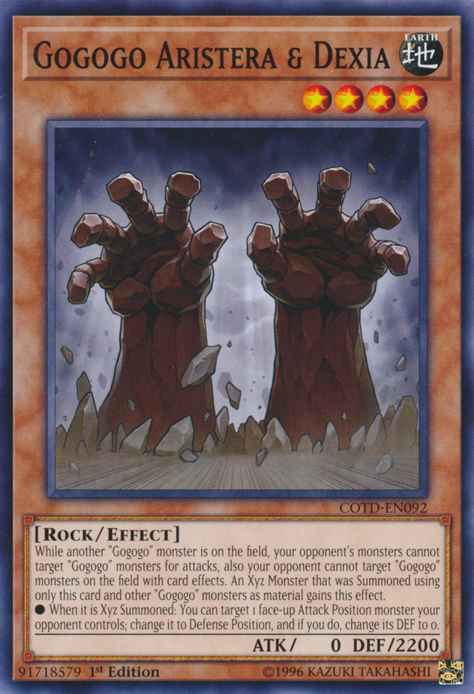 Gogogo Aristera & Dexia [COTD-EN092] Common Yu-Gi-Oh!