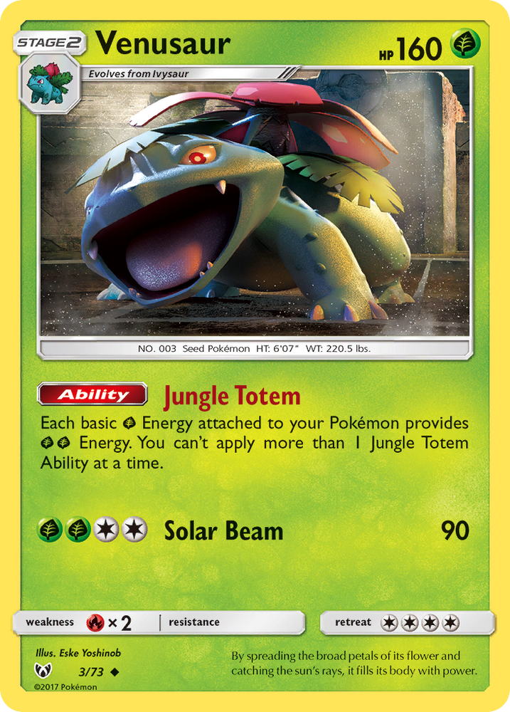 Venusaur (3/73) [Sun & Moon: Shining Legends] Pokémon