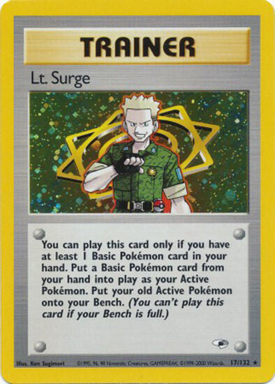 Lt. Surge (17/132) [Gym Heroes Unlimited] Pokémon
