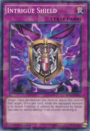 Intrigue Shield [BP03-EN231] Shatterfoil Rare Yu-Gi-Oh!
