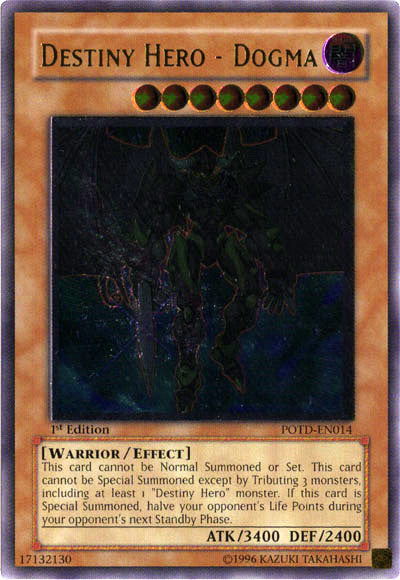 Destiny Hero - Dogma [POTD-EN014] Ultimate Rare Yu-Gi-Oh!