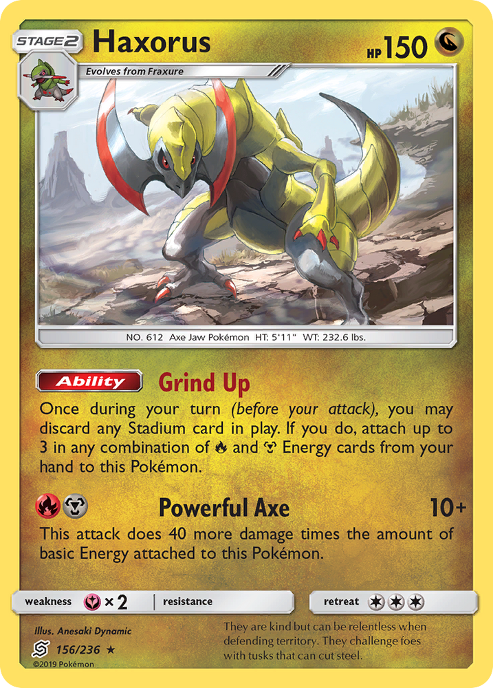 Haxorus (156/236) [Sun & Moon: Unified Minds] Pokémon