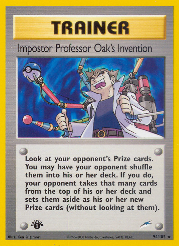 Impostor Professor Oak's Invention (94/105) [Neo Destiny 1st Edition] Pokémon