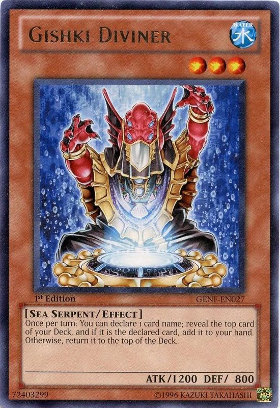 Gishki Diviner [GENF-EN027] Rare Yu-Gi-Oh!