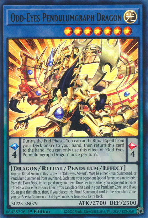 Odd-Eyes Pendulumgraph Dragon [MP23-EN079] Ultra Rare Yu-Gi-Oh!