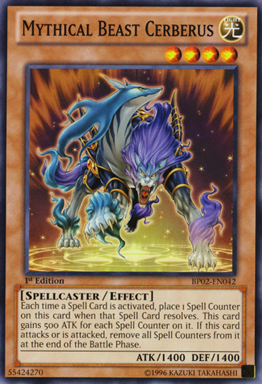 Mythical Beast Cerberus [BP02-EN042] Mosaic Rare Yu-Gi-Oh!