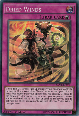 Dried Winds [CORE-EN075] Super Rare Yu-Gi-Oh!