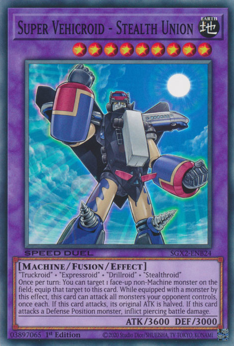Super Vehicroid - Stealth Union [SGX2-ENB24] Common Yu-Gi-Oh!