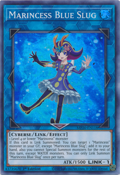 Marincess Blue Slug [MP20-EN118] Super Rare Yu-Gi-Oh!
