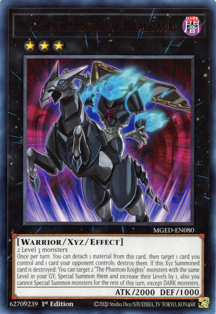 The Phantom Knights of Break Sword [MGED-EN080] Rare Yu-Gi-Oh!