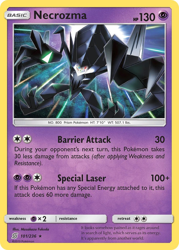 Necrozma (101/236) (Cracked Ice Holo) (Theme Deck Exclusive) [Sun & Moon: Unified Minds] Pokémon
