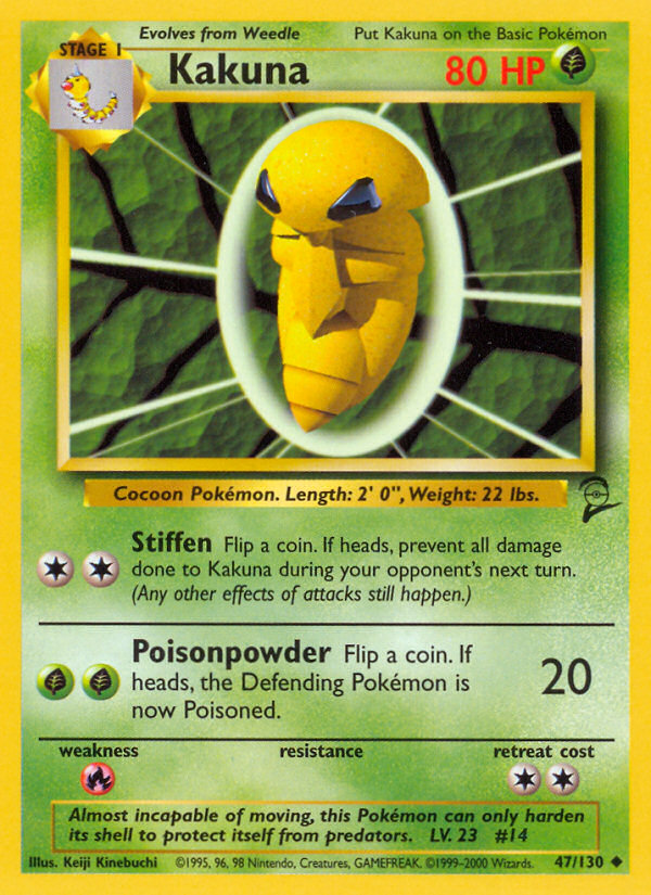 Kakuna (47/130) [Base Set 2] Pokémon