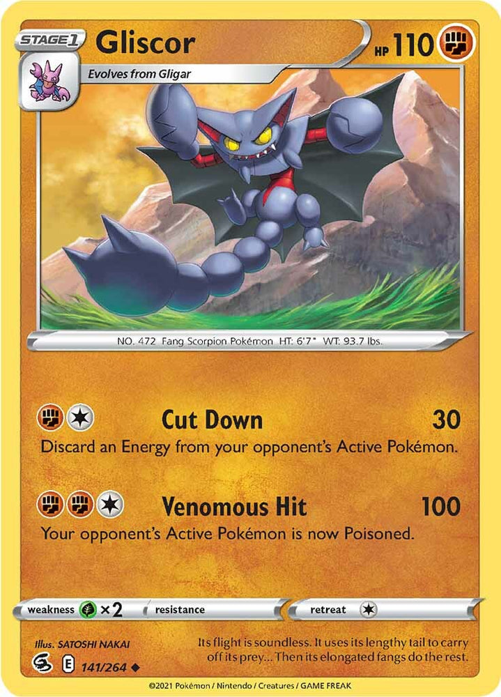 Gliscor (141/264) [Sword & Shield: Fusion Strike] Pokémon