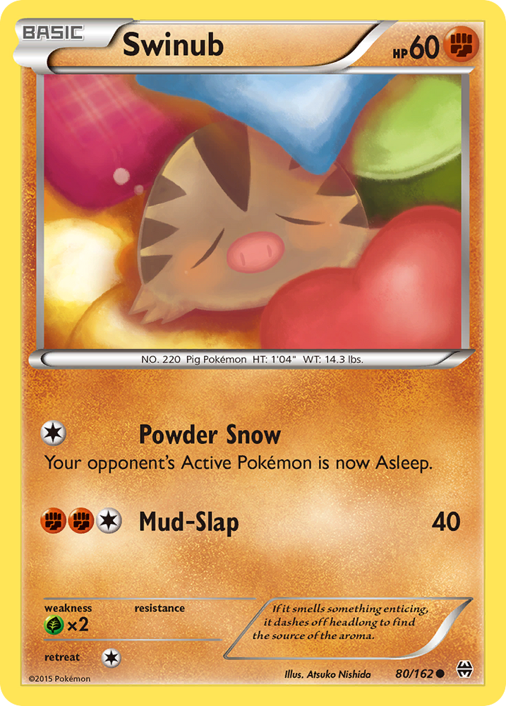 Swinub (80/162) [XY: BREAKthrough] Pokémon