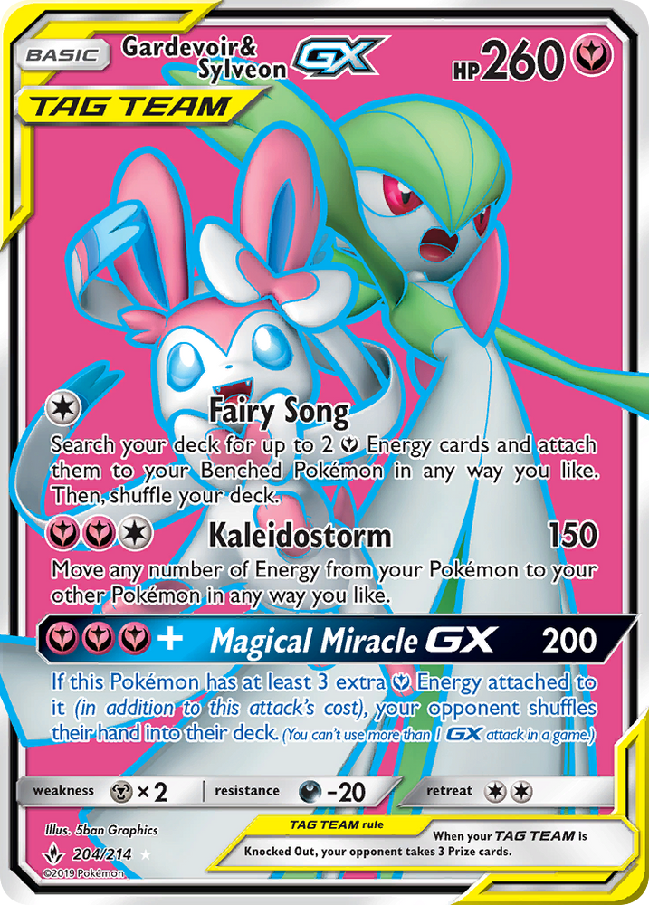 Gardevoir & Sylveon GX (204/214) [Sun & Moon: Unbroken Bonds] Pokémon
