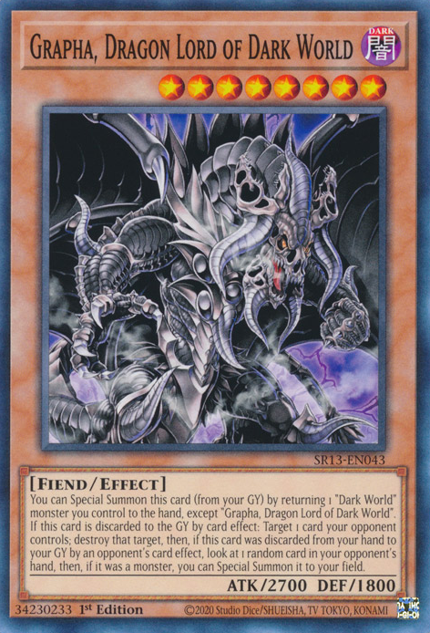 Grapha, Dragon Lord of Dark World [SR13-EN043] Common Yu-Gi-Oh!