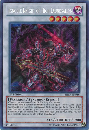 Ignoble Knight of High Laundsallyn [SHSP-EN086] Secret Rare Yu-Gi-Oh!