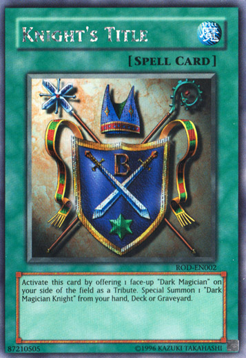 Knight's Title (Reshef of Destruction) [ROD-EN002] Secret Rare Yu-Gi-Oh!