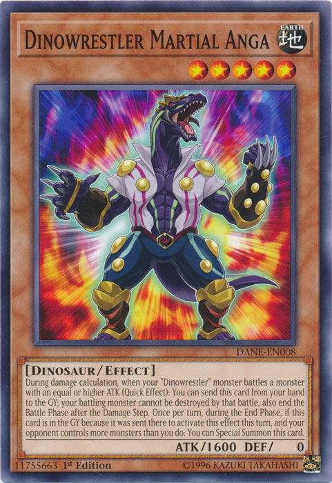Dinowrestler Martial Anga [DANE-EN008] Common Yu-Gi-Oh!