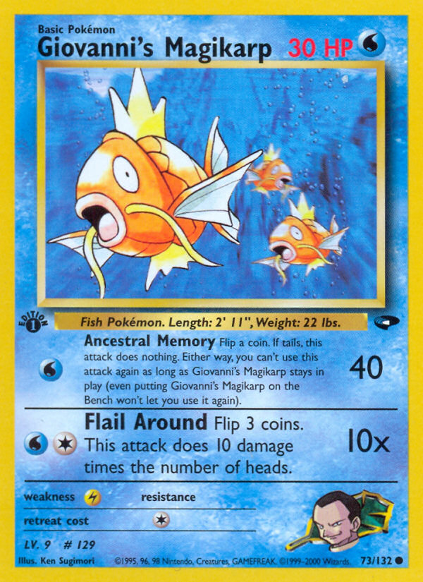 Giovanni's Magikarp (73/132) [Gym Challenge 1st Edition] Pokémon