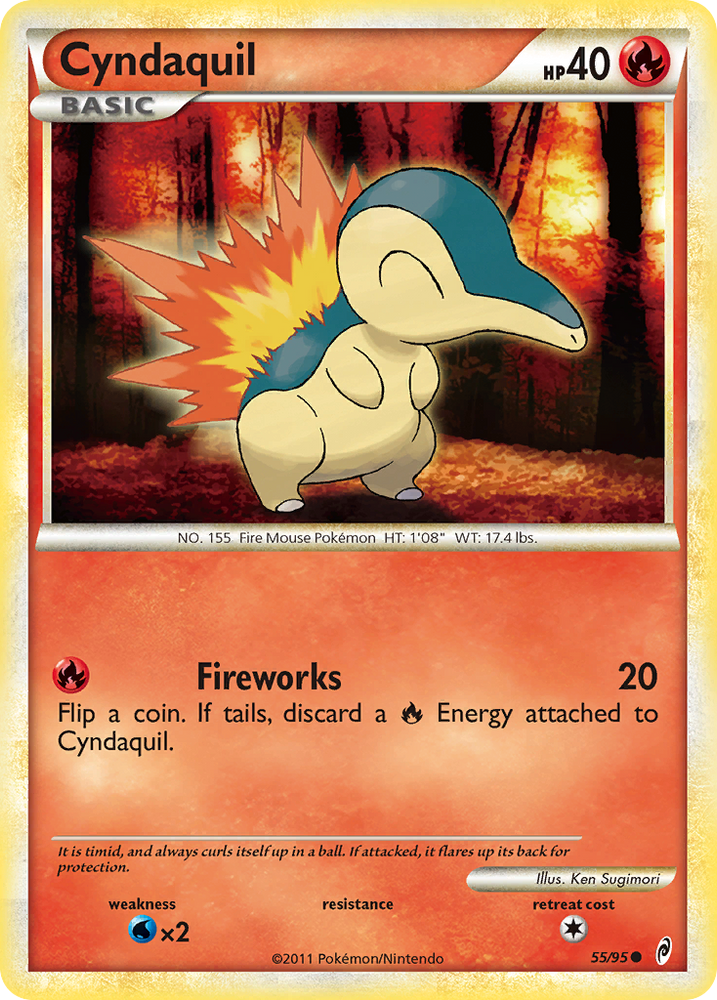 Cyndaquil (55/95) [HeartGold & SoulSilver: Call of Legends] Pokémon