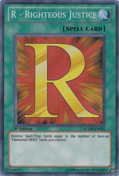 R - Righteous Justice [RYMP-EN025] Secret Rare Yu-Gi-Oh!