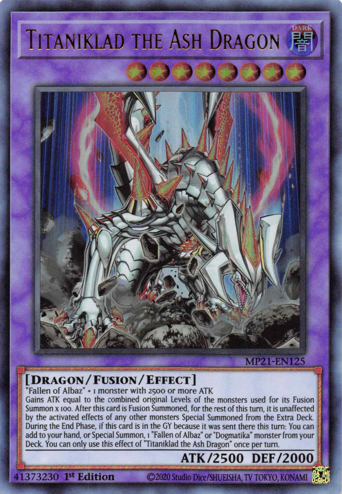 Titaniklad the Ash Dragon [MP21-EN125] Ultra Rare Yu-Gi-Oh!