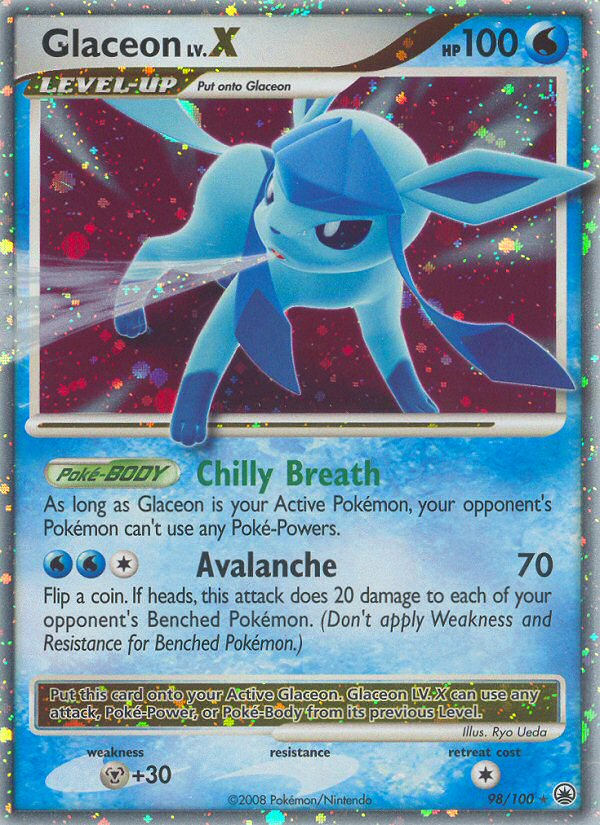 Glaceon LV.X (98/100) [Diamond & Pearl: Majestic Dawn] Pokémon