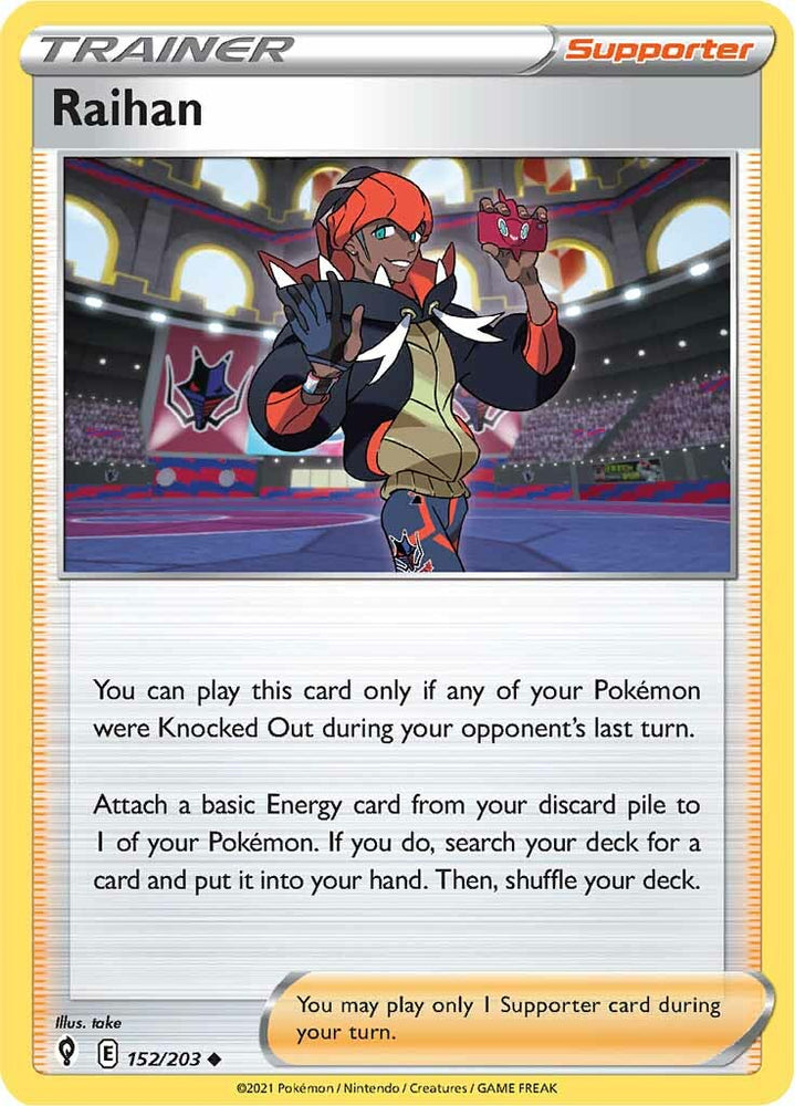 Raihan (152/203) [Sword & Shield: Evolving Skies] Pokémon