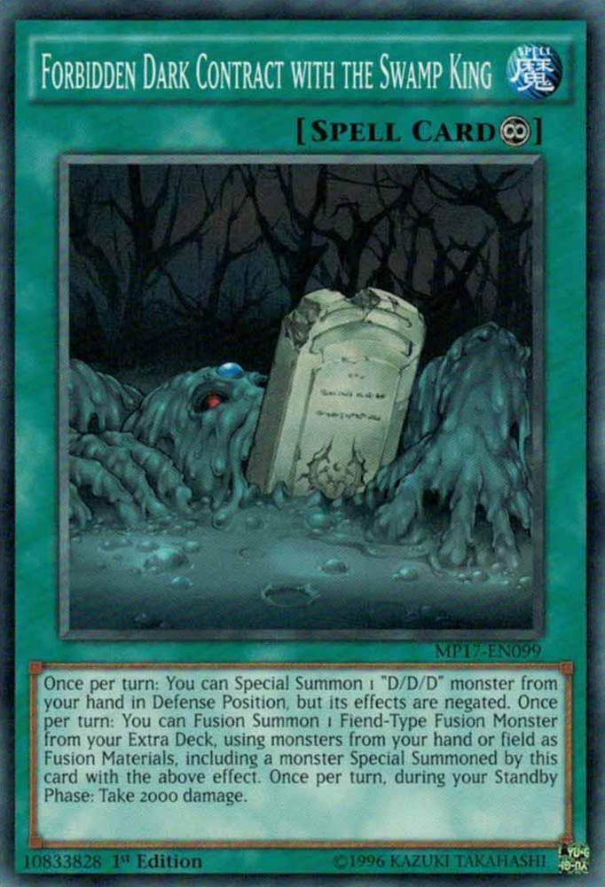 Forbidden Dark Contract with the Swamp King [MP17-EN099] Common Yu-Gi-Oh!
